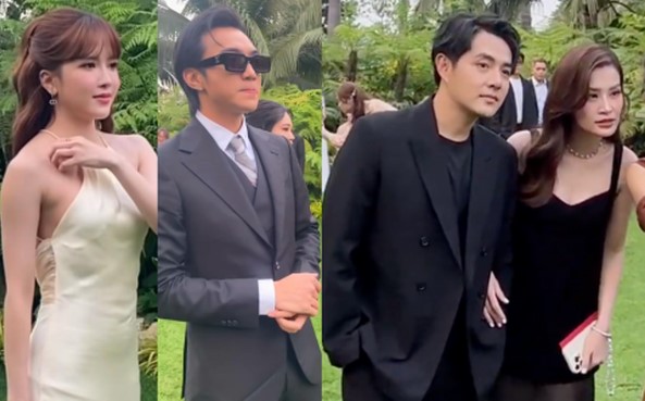 Dàn sao Việt đổ bộ lễ thành đôi Vũ Cát Tường: SOOBIN lộ diện cực bảnh, Thiều Bảo Trâm thu hút mọi ánh nhìn – vợ chồng Đông Nhi chiếm spotlight