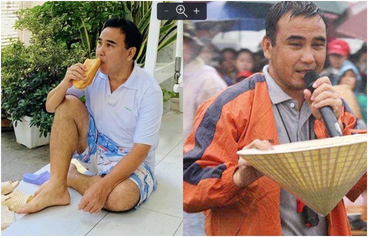 MC Quyền Linh dẫn chương trình gì trong suốt sự nghiệp mà giàu ú ụ những toàn khoe giản dị đi dép lê, ăn cá khô?