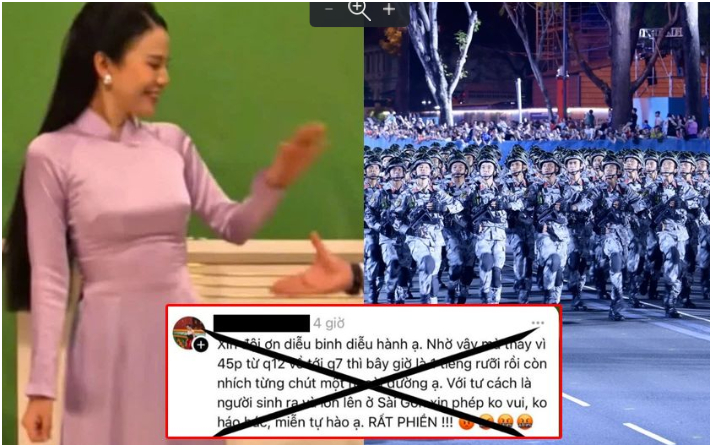 Nữ BTV đình đám gây ph.ẫn n.ộ vì nói diễu binh 30/4 gây kẹt xe, ‘rất phiền’: Chẳng có gì mà phải tự hào cả