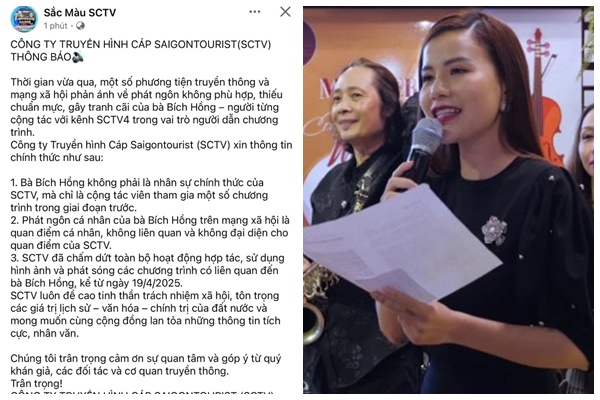 SCTV4 dừng tất cả các chương trình do MC Bích Hồng dẫn sau phát ngôn gây phẫn nộ: Cái kết đáng đời cho co.n v.ô ơn