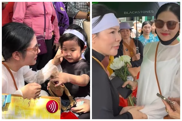 Vợ Quý Bình ra biển rải tr.o c.ốt chồng, bất ngờ xuất hiện một nữ nghệ sĩ được con trai anh gọi là “má”