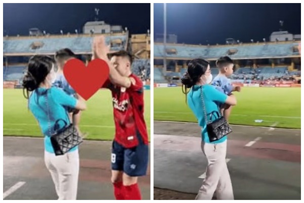 Chu Thanh Huyền bịt kín bế con ra sân mừng sinh nhật Quang Hải, sợ mọi người nhận ra sẽ dị nghị: ‘Em sợ những ngày tháng sống như này lắm’