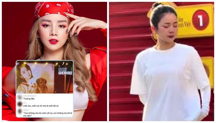 Trong 1 tiết mục biểu diễn về mẹ, khi mọi người khoe hình ảnh chụp cùng mẹ thì DJ Mie lại khoe ảnh chụp cùng 2 bé cún vì bố mẹ của Mie đều đã mất