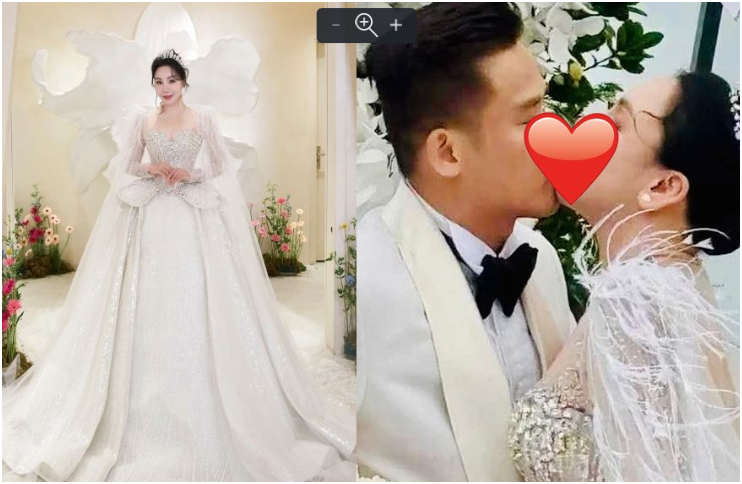 Đám cưới Hồ Quỳnh Hương bị bàn tán không hay khi cô dâu khoá môi chú rể tình tứ bị cho là quá đà không phù hợp