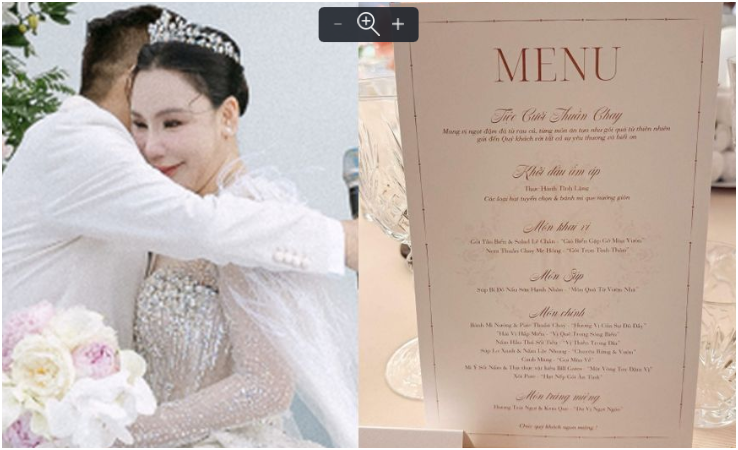 Choáng với Menu 12 món trong tiệc cưới của Hồ Quỳnh Hương: Dù là thuần chay nhưng đắt đỏ và xịn xò gấp 10 sơn hào hải vị, ai may mắn lắm mới được ăn 1 lần trong đời