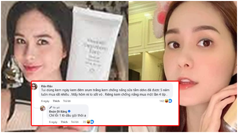 Bằng chứng Đoàn Di Băng lươn lẹo, lừa dối fan của mình 1 cách khốn nạn, hôm trước khẳng định chỉ lỗi mỗi 1 lô dầu gội, nay thì bị Bộ Y Tế thu hồi kem chống nắng: Sao đã hay nói ph.é.t lại còn sống á.c thế Băng ơi?