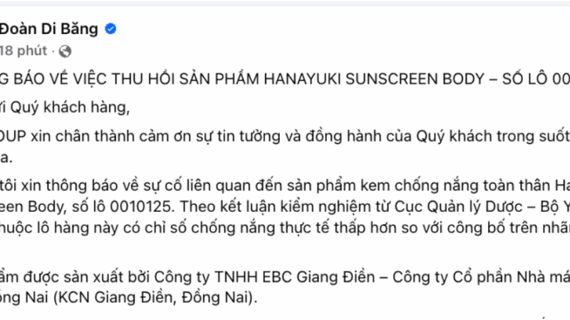 Đoàn Di Băng lại xin lỗi, cứ hết lần này tới lần khác mà fan vẫn m.ù qu.á.ng ủng hộ: Các em cứ u mê như này thì chị mãi giàu