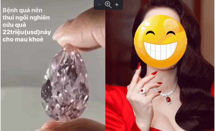 Showbiz Việt có nữ đại gia kim cương: Đựng đầy 5 két sắt, bị bệnh liền lấy viên hơn 500 tỷ đồng làm 1 việc khó ngờ: Cỡ bà Phương Hằng chỉ xách dép cho chị thôi
