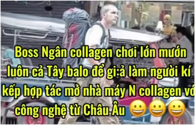 Rộ tin Ngân Collagen thuê Tây balo đóng giả đối tác nước ngoài, mức cát xê nghe mà ngao ngán