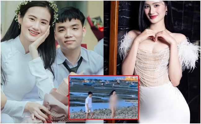 Xuất hiện hình ảnh Ý Nhi hẹn hò với Anh Kiệt ngay tại bãi biển: “Thấy camera quay tới là né tránh liền, cả 2 đã chạy mất dép, nhất quyết không để người lạ ghi hình’