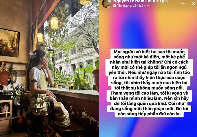 Nam Em bất ngờ tái xuất, chia sẻ dòng trạng thái đầy bất ổn khiến khán giả hoang mang: ‘Đừng làm chuyện d:ại d:ột nha chị’