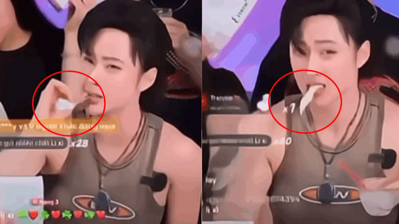 Angela Phương Trinh chơi lớn, ăn cả phôi mặt nạ dưỡng da để chứng minh sản phẩm sạch: ‘PR bất chấp sức khỏe,  ai nấy đều s:ợ h:ãi!’
