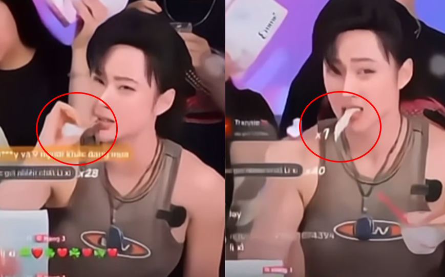 Angela Phương Trinh chơi lớn, ăn cả phôi mặt nạ dưỡng da để chứng minh sản phẩm sạch: ‘PR bất chấp sức khỏe, ai nấy đều s:ợ h:ãi!’