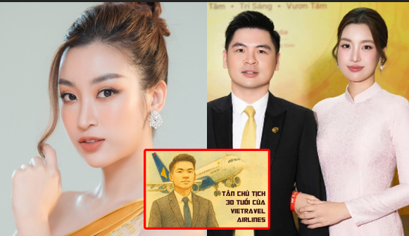 Chồng Đỗ Mỹ Linh gây sốt: Tân Chủ tịch hãng bay 2.600 tỷ, profile chuẩn “tổng tài” khiến dân tình rần rần gọi tên HH số hưởng!