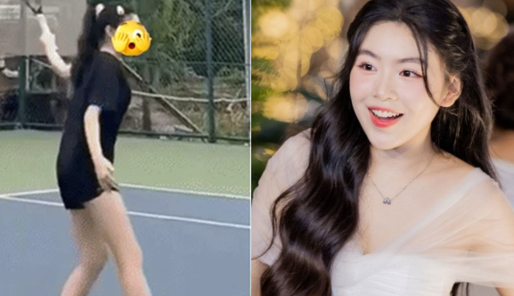 Ái nữ Quyền Linh bị quay lén ở sân tennis, nhan sắc thật qua cam thường gây tranh cãi: “Không son phấn thì cũng thường thôi mà!”