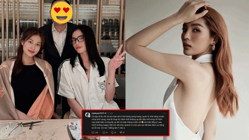 Kỳ Duyên – Thiên Ân lộ ảnh “date” riêng tư, nàng hậu b:ức x:úc: “Giấu kỹ lắm rồi mà vẫn bị l:ộ, t:ức thiệt chớ!”