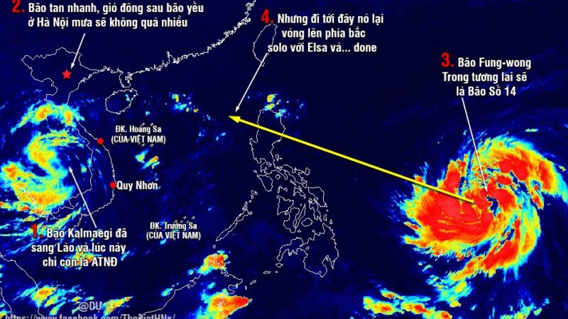 Tin vui giữa mùa mưa bão: Bão số 13 tan, bão 14 cũng né Việt Nam!