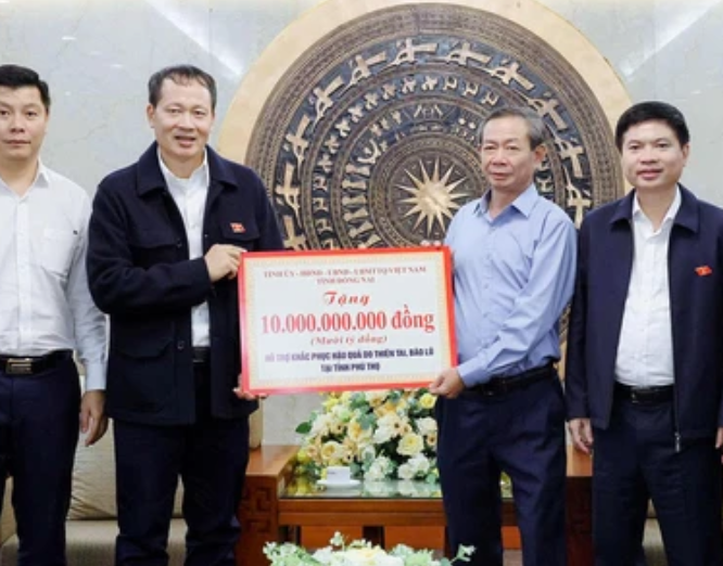 Ấm lòng miền Nam hướng về miền Bắc: Đồng Nai chi 41 tỷ đồng giúp 4 tỉnh khắc phục hậu quả bão lũ!