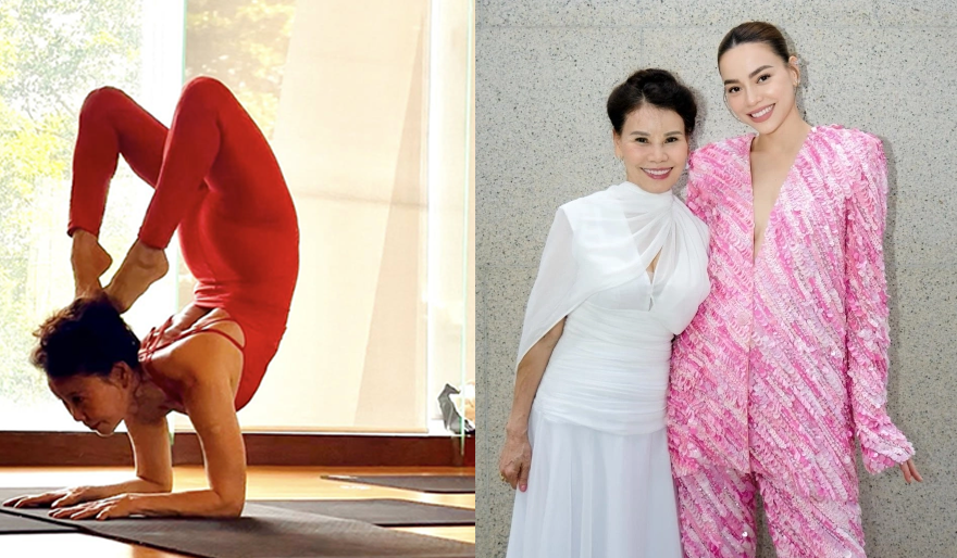 Mẹ của Hồ Ngọc Hà tuổi U70 khiến ai cũng sốc với động tác yoga khó: Nhìn vóc dáng mà cứ ngỡ U40