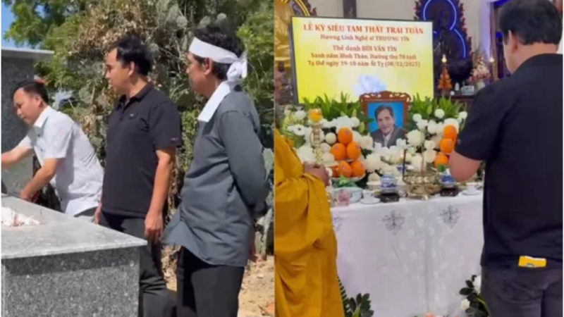 Quyền Linh viếng muộn cố NS Thương Tín: ‘Đỡ hơn những nghệ sĩ khác, 1 nén nhang cũng chẳng có