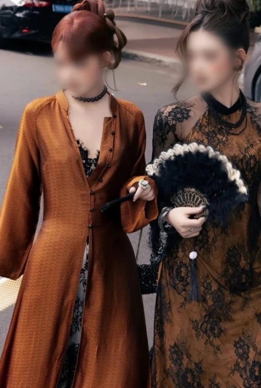 Áo dài “cách tân” khoét sâu, phanh ngực phối ren gây bức xúc: Không hiểu giới trẻ bây giờ đang nghĩ gì về giá trị truyền thống