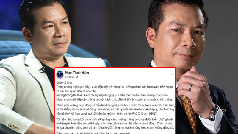 Shark Hưng lên tiếng về loạt “thông tin không chính xác” lan truyền trên mạng: Hóa ra mọi người đã hiểu nhầm