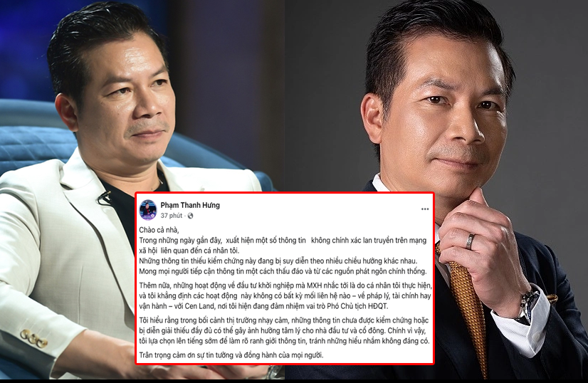 Shark Hưng lên tiếng về loạt “thông tin không chính xác” lan truyền trên mạng: Hóa ra mọi người đã hiểu nhầm