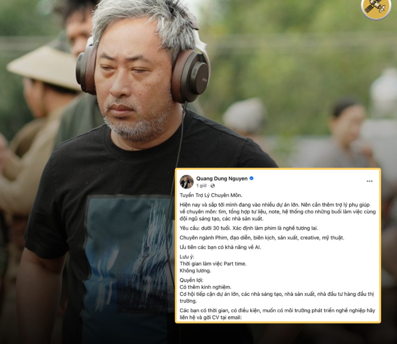 Đạo diễn Nguyễn Quang Dũng tuyển trợ lý không lương có thể phạm luật? Nghe luật sư phân tích mới thấy vấn đề không hề đơn giản