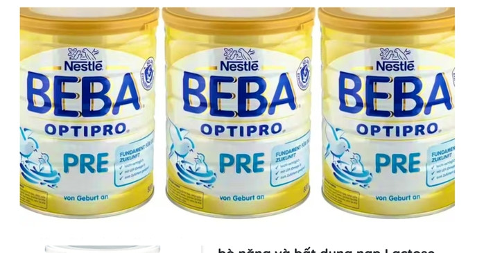 Bộ Y tế Việt Nam phát cảnh báo khẩn về lô sữa bột dành cho trẻ sơ sinh của Nestlé