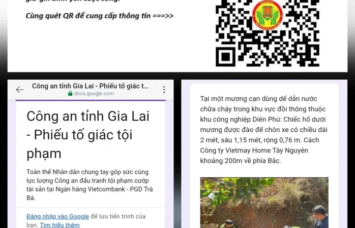 Vụ cướp ngân hàng tại Gia Lai: Công an vẫn truy tìm 2 nghi phạm, chỉ cách mới để người dân cung cấp thông tin nếu phát hiện dấu vết liên quan