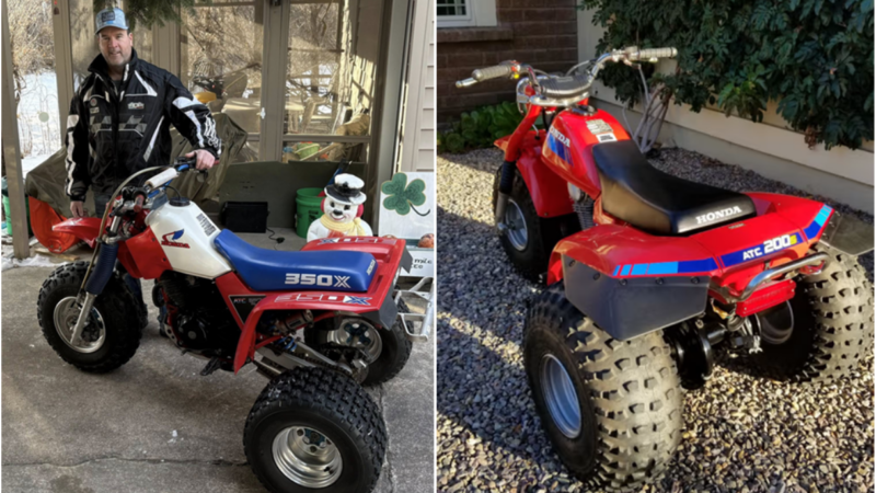 80s–90s generation: Only those who’ve ridden on the back of a Honda ATC truly know what that “rush” feels like…